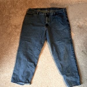 RK Brand Mens Straight Leg Jeans Waist 40" Inseam 29.5" Medium Wash 100% Cotton